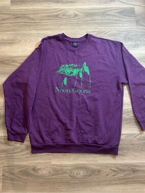 Purple Noon Goons Graphic Crewneck Sweatshirt